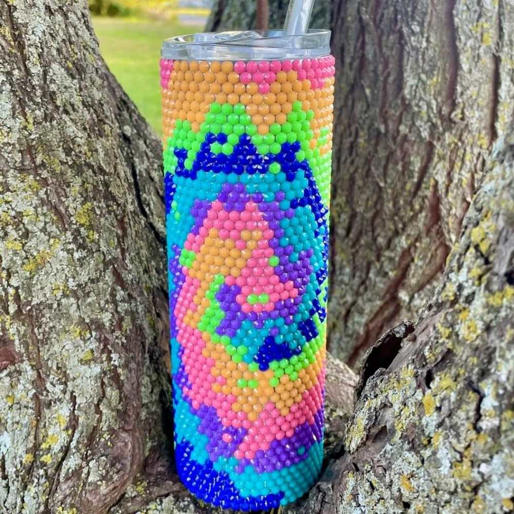 custome rhinestone tumbler